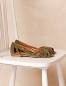 Sandales Plates Hortensia - Olive - Femme