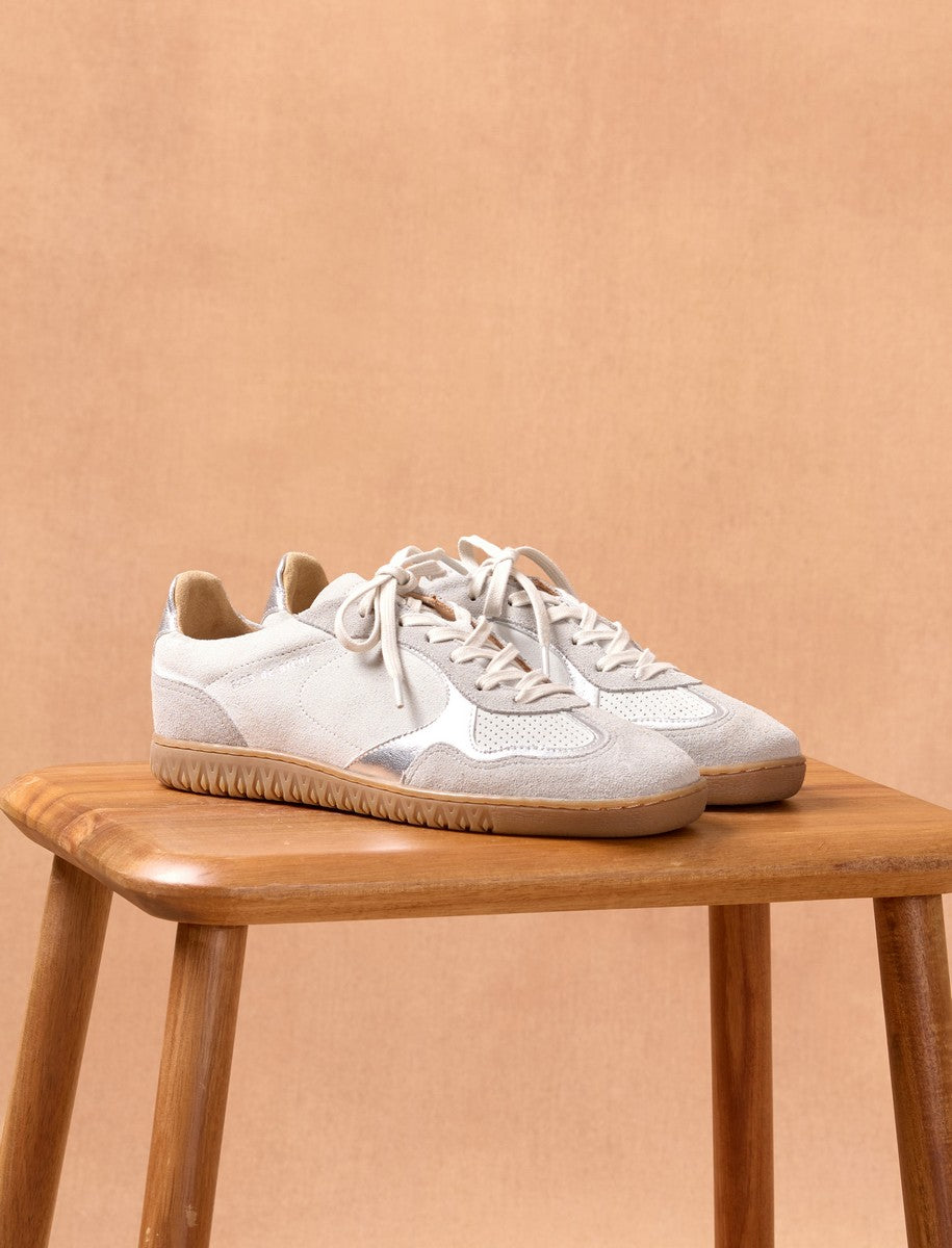 Romy Sneakers - White & Silver - Women