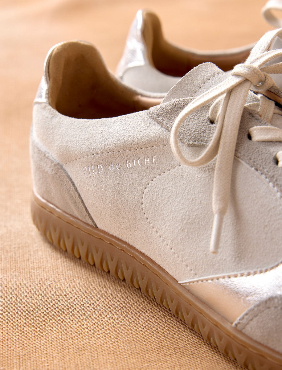 Romy Sneakers - White & Silver - Women