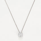 Pendentif "Mon Brillant" D: 0,12/25 - Or Blanc 375/1000