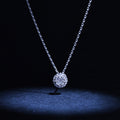 Pendentif "Mon Brillant" D: 0,12/25 - Or Blanc 375/1000