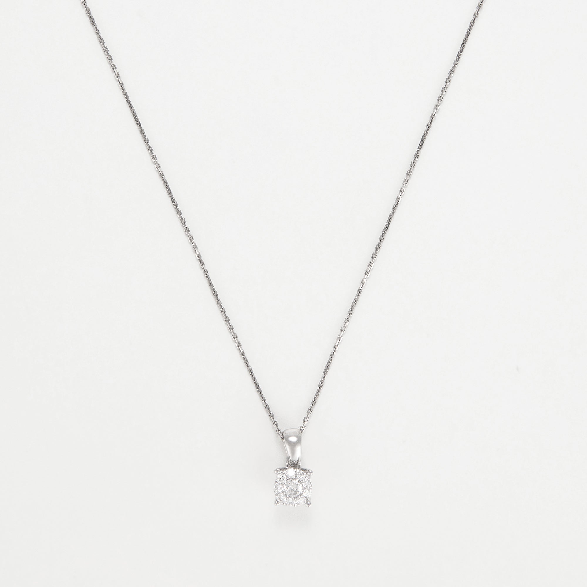 Pendentif "Brillant Lucia" Diamants: 0,27Ct/10