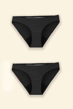 Pack De 2 Culottes Dentelle Anna Flux Moyen - Noir
