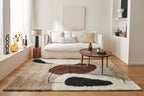 Palermo Shaggy Rug 1062 - Geometric Pattern - Brown - Indoor