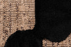 Natural rug with black relief pattern: PAL9489NOI PALMA