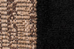 Natural rug with black relief pattern: PAL9489NOI PALMA