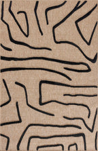 Palma Rug 9490 - Graphic Pattern - Black - Indoor