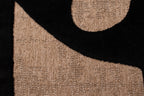Alfombra rústica con estampado negro: PAL9491NOI PALMA