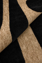 Alfombra rústica con estampado negro: PAL9491NOI PALMA