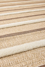 Alfombra aspecto yute - Palma - PALMA estampado cebra