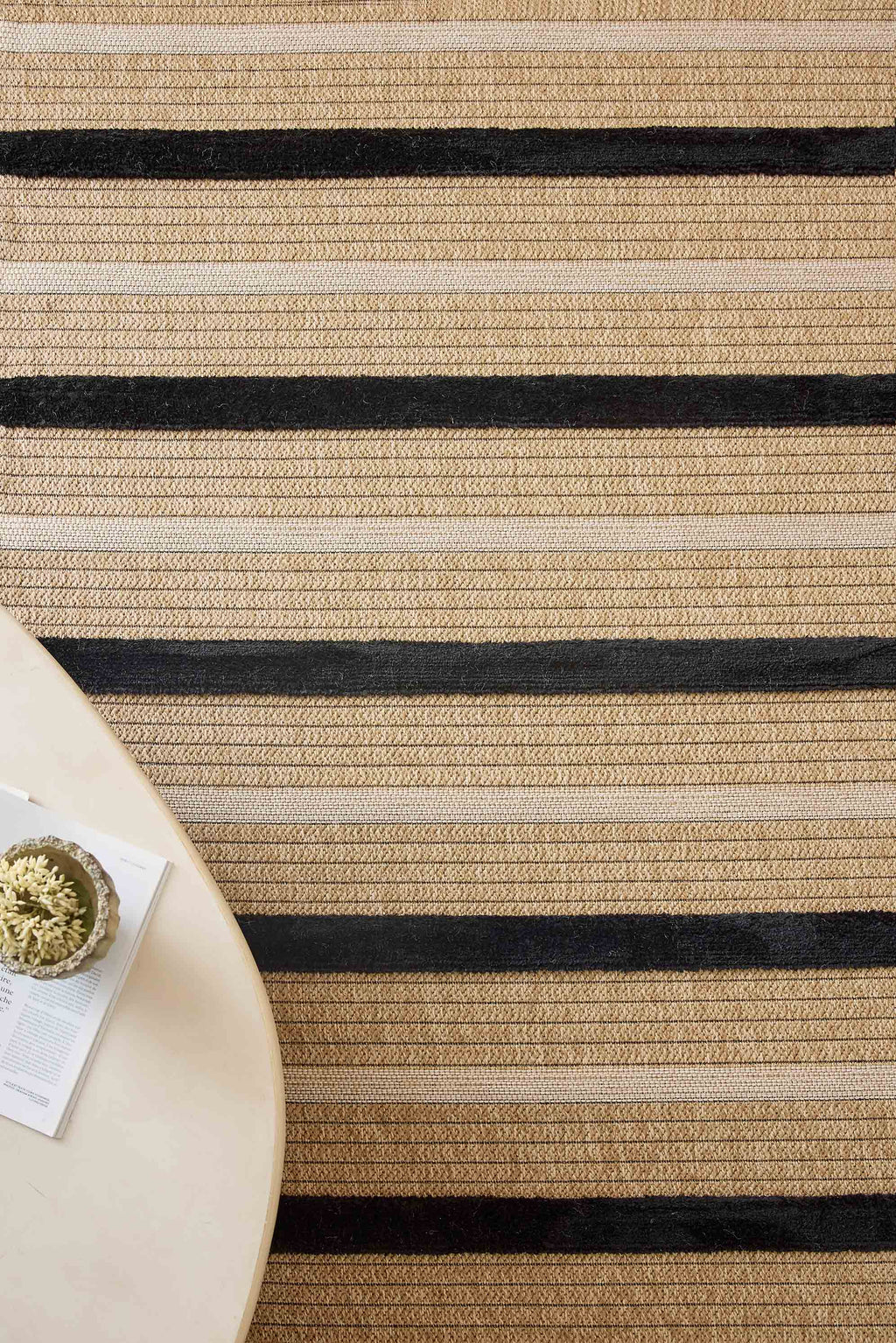 Alfombra aspecto yute - Palma - Borde de damero (Copia) PALMA
