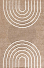 Alfombra aspecto yute - Palma - Motivo de arco PALMA