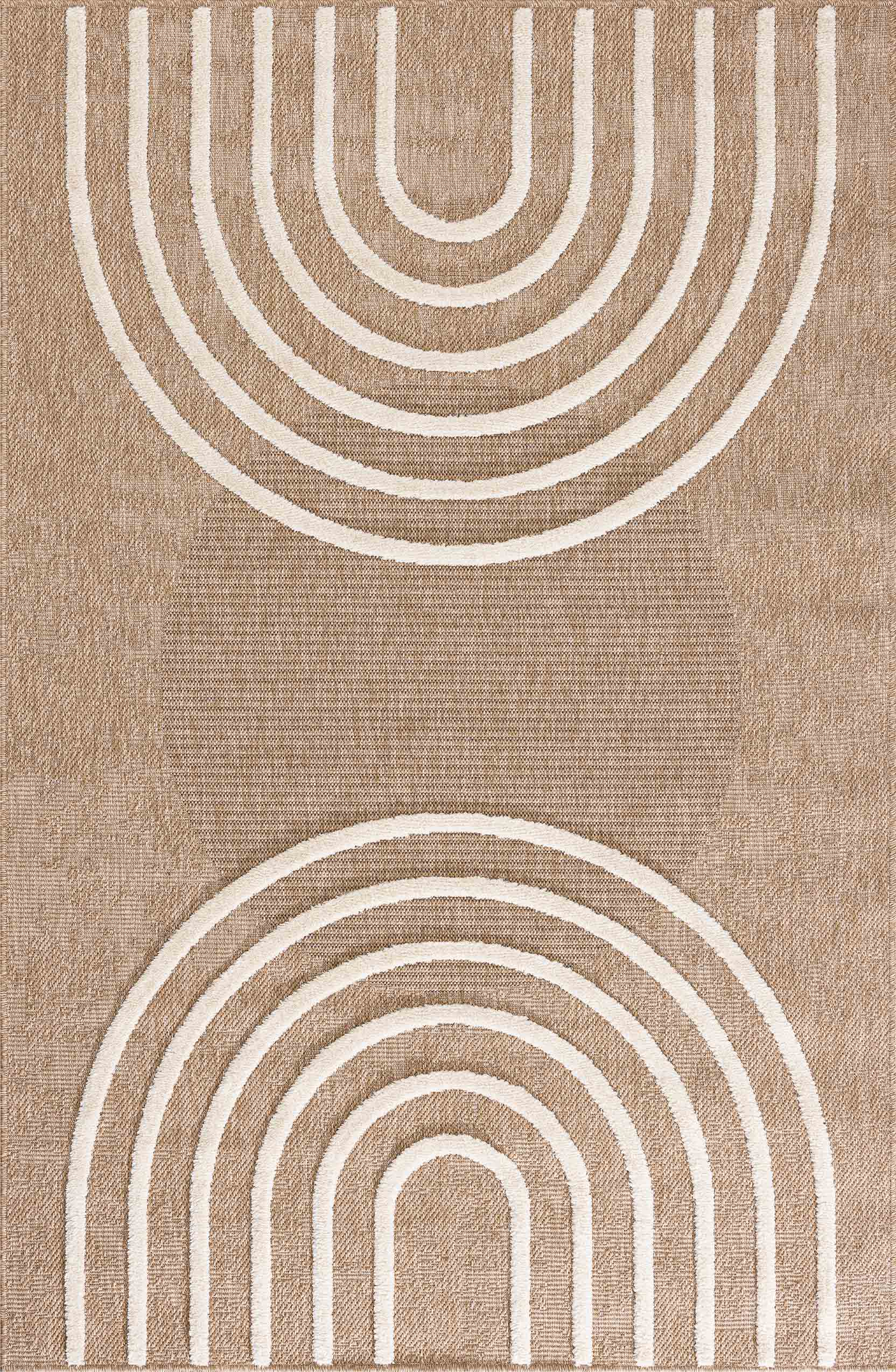 Alfombra aspecto yute - Palma - Motivo de arco PALMA