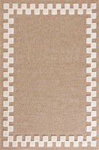 Alfombra aspecto yute - Palma - Borde de damero (Copia) PALMA