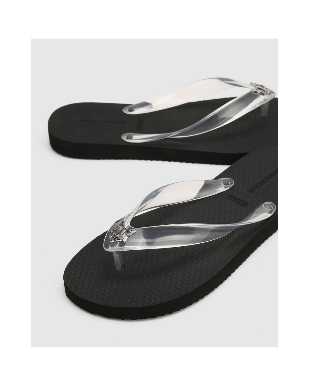 Sandalen Pampelonne - Transparent/Schwarz - Damen