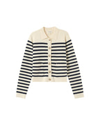 Cardigan Pam - Ecru Stripes