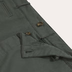 Pantalon Large En Coton Vert
