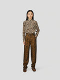 Pantalon Jojo Léopard Bronze