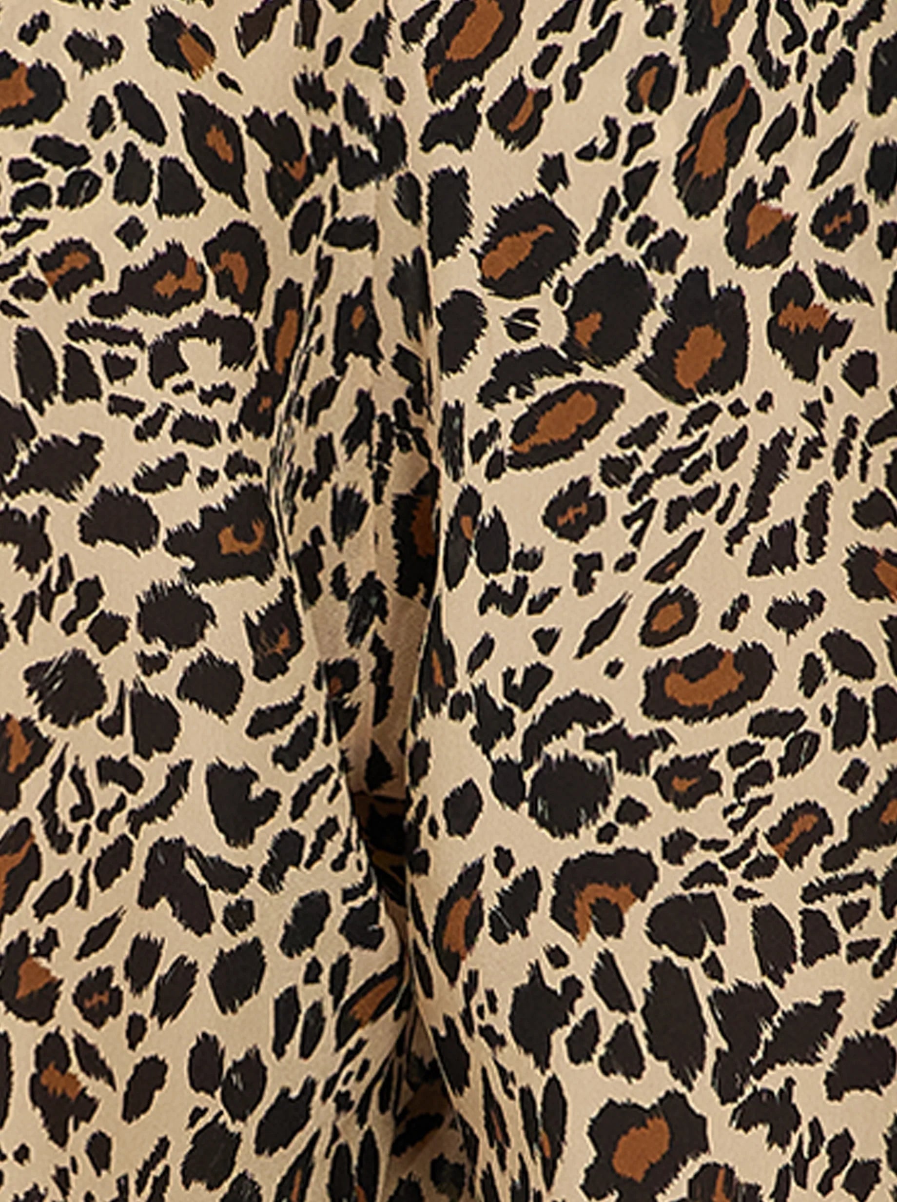 Sakis Trousers in Silky Leopard Print