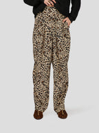 Sakis Trousers in Silky Leopard Print