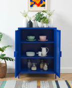 Buffet - Métal - Bleu Électrique
