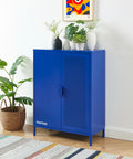 Buffet - Métal - Bleu Électrique