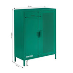 Aparador - Metal - Verde Esmeralda - 2 Puertas