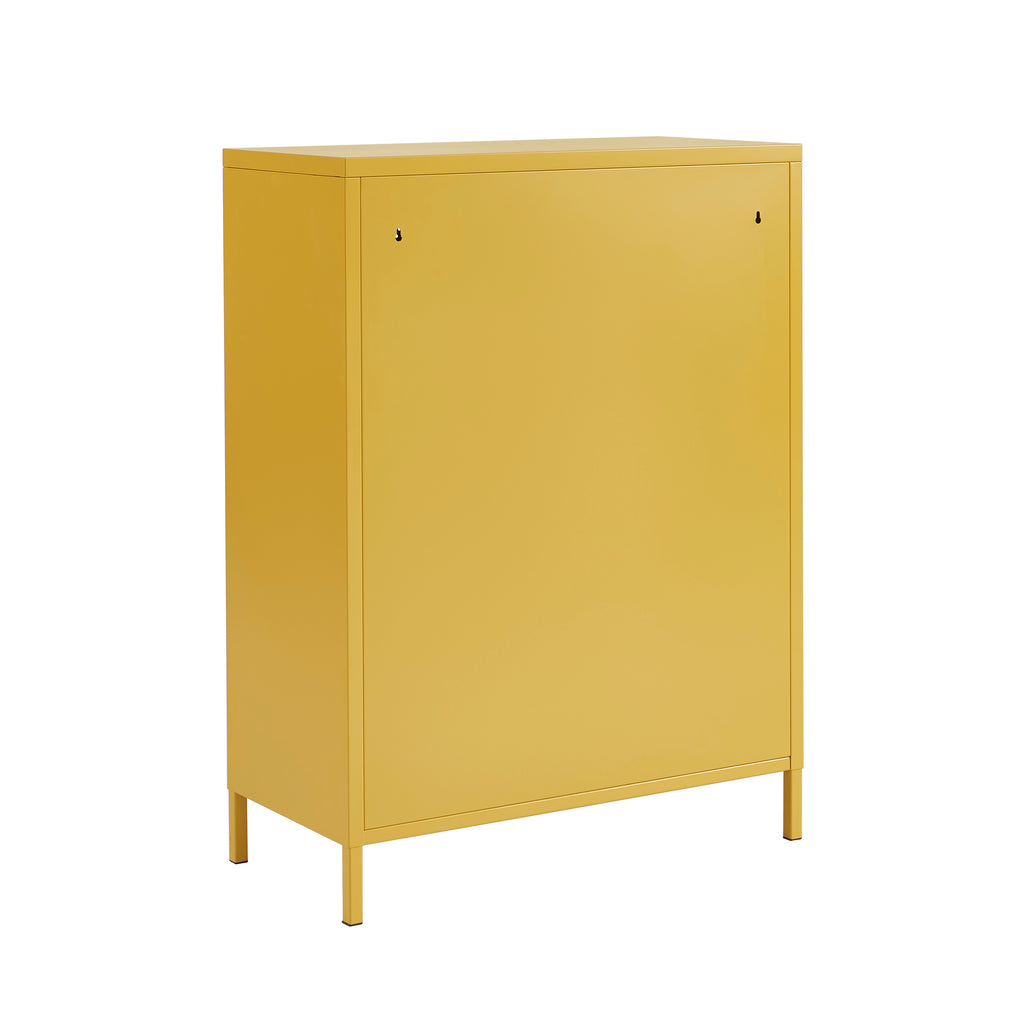 Aparador - Metal - Amarillo Mostaza