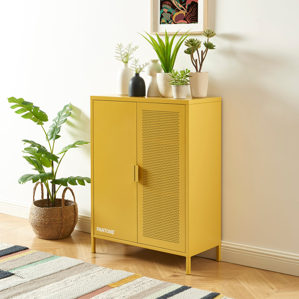Aparador - Metal - Amarillo Mostaza