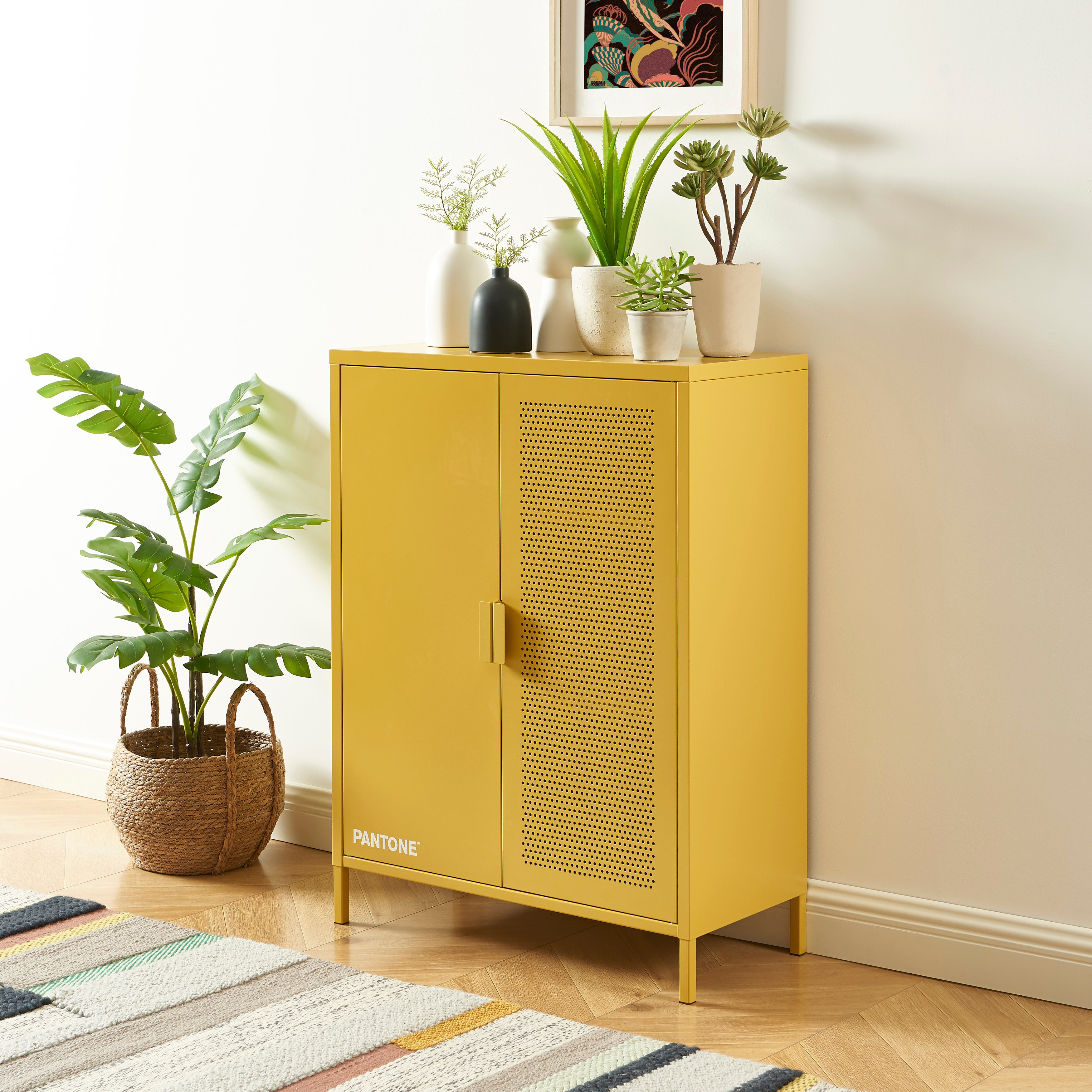 Aparador - Metal - Amarillo Mostaza