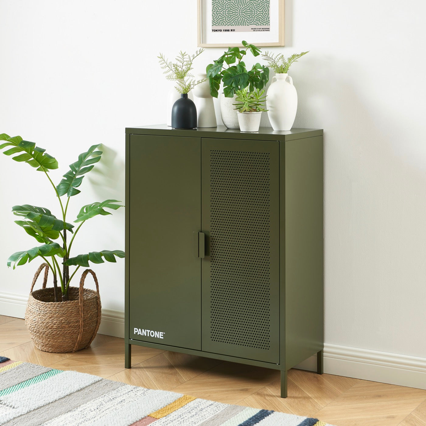 Buffet - Métal - Vert Olive