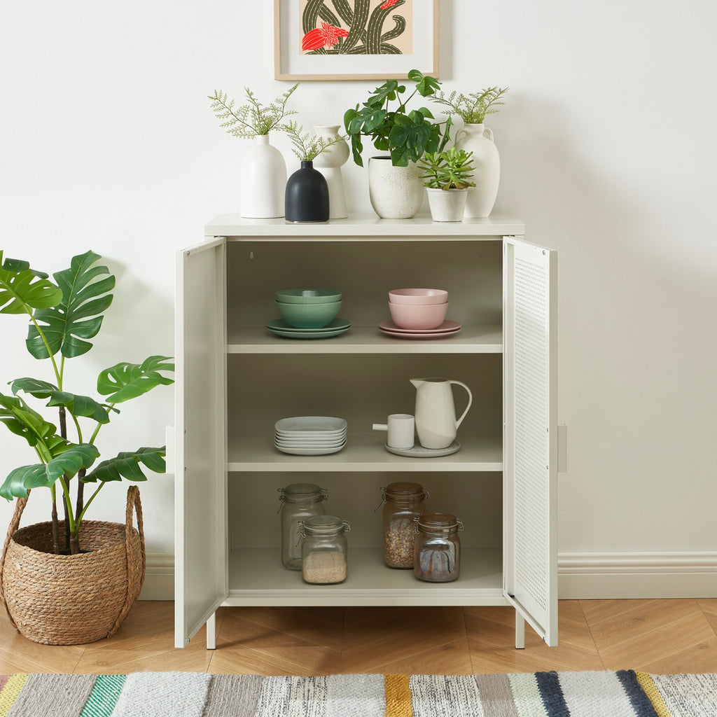 Buffet - Métal - Beige Sable