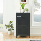 Shoe Cabinet - Metal - Anthracite Gray