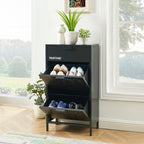 Shoe Cabinet - Metal - Anthracite Gray