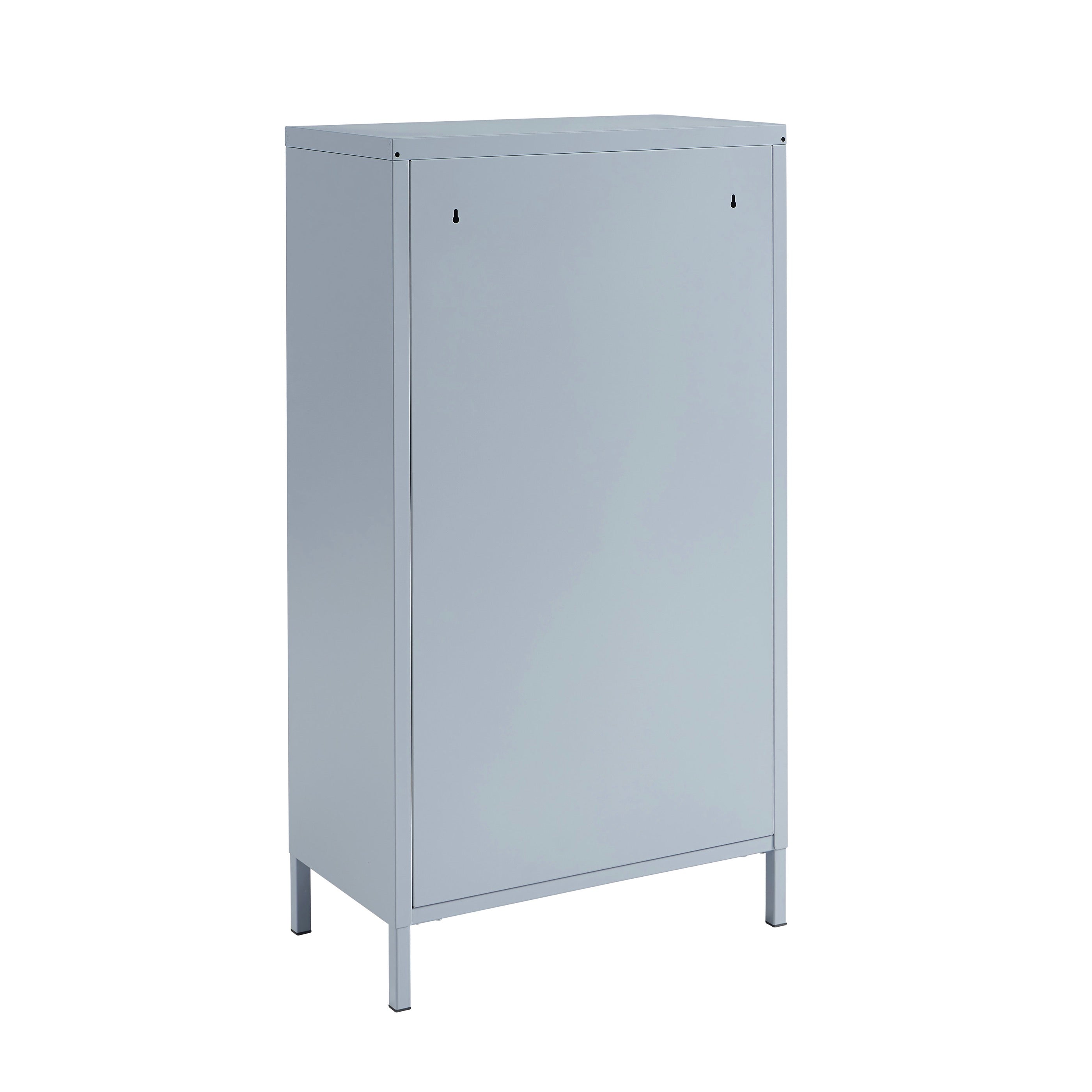 Shoe Cabinet - Metal - Gray Blue
