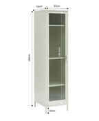 Vestiaire - Beige Sable - Porte En Verre Cannelé