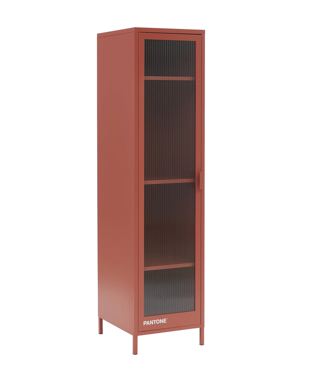 Cloakroom - Terracotta - Fluted Glass Door