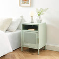 Bedside Table - Metal - Almond Green