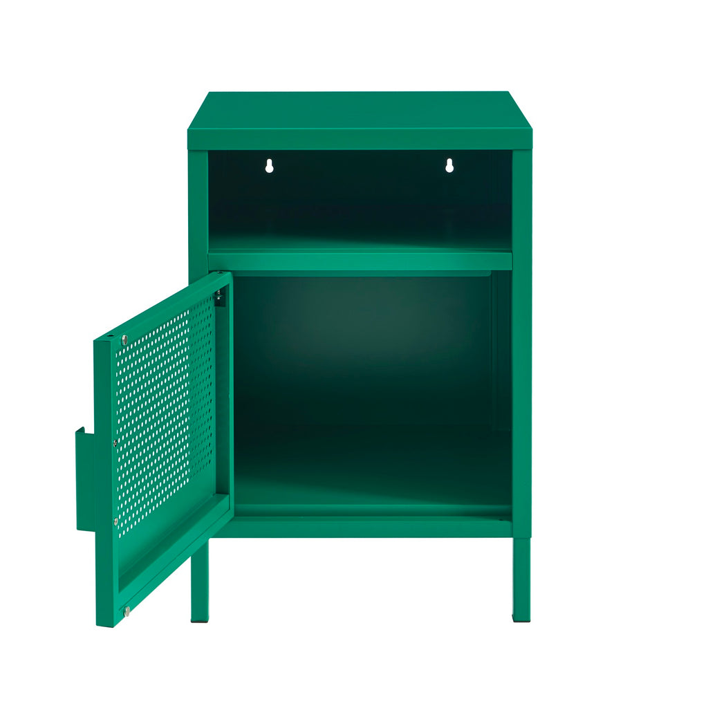 Mesita de Noche - Metal - Verde Esmeralda