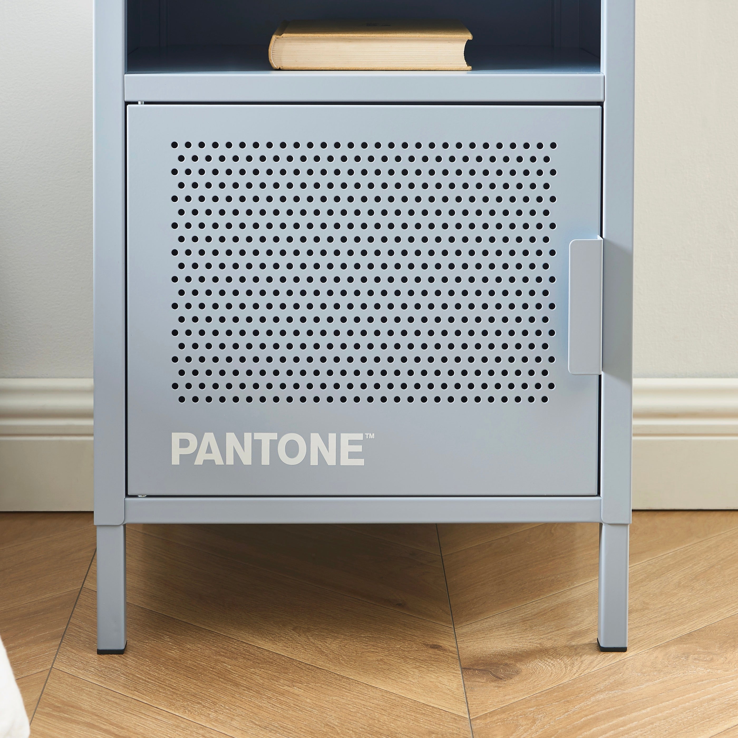 Table De Chevet - Métal - Gris Bleu