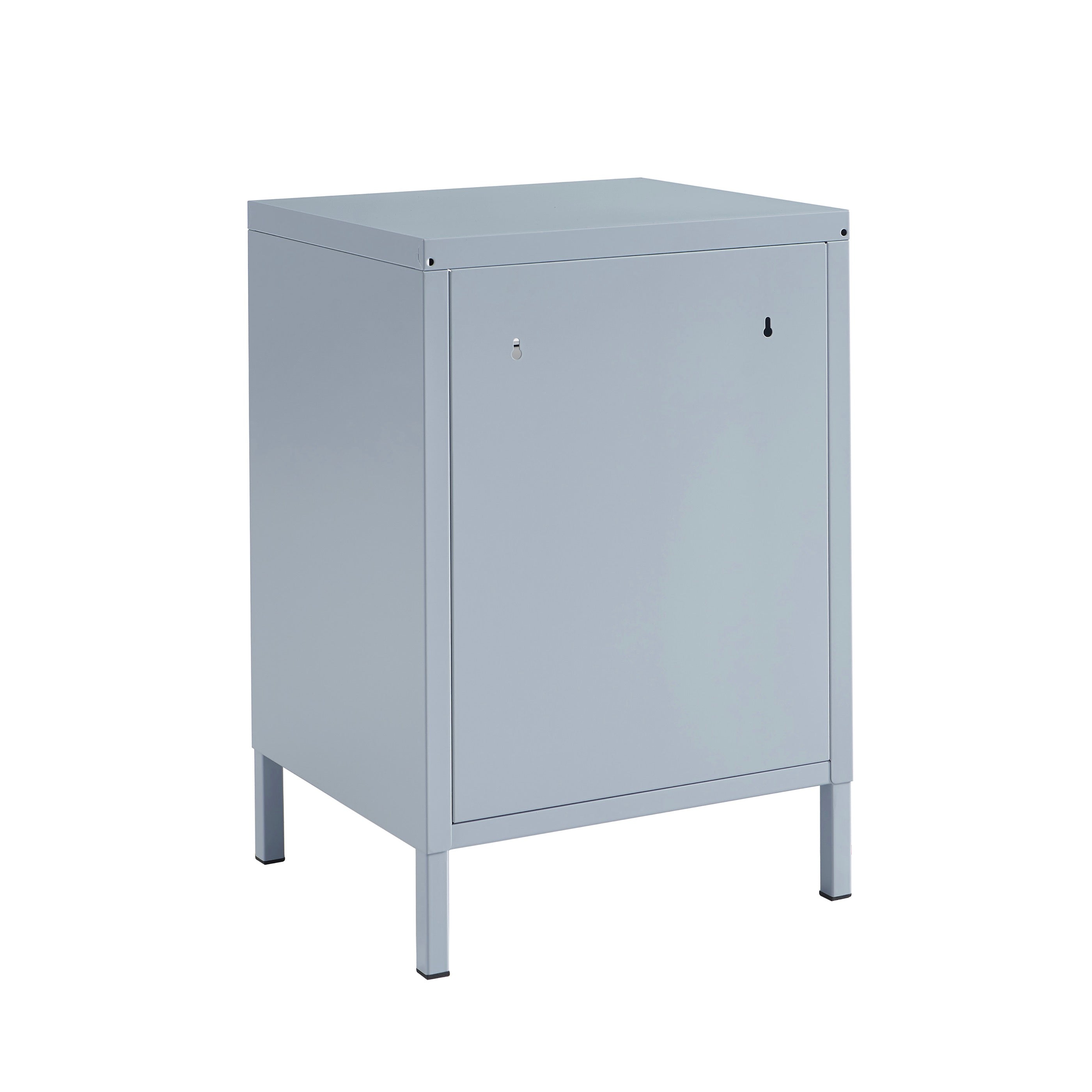 Table De Chevet - Métal - Gris Bleu