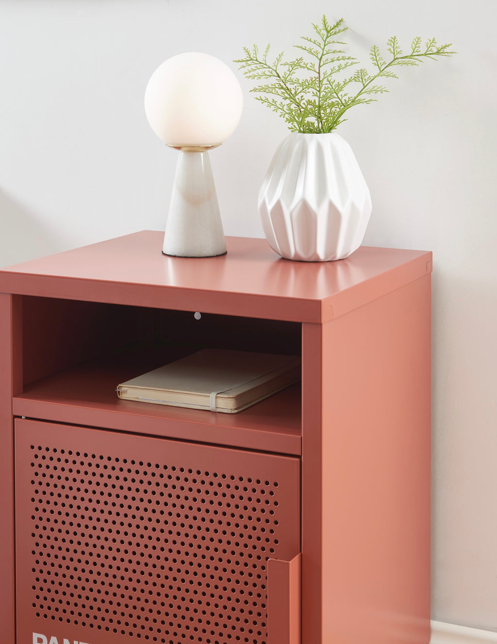 Table De Chevet - Métal - Terracotta