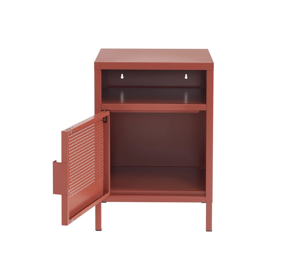 Table De Chevet - Métal - Terracotta