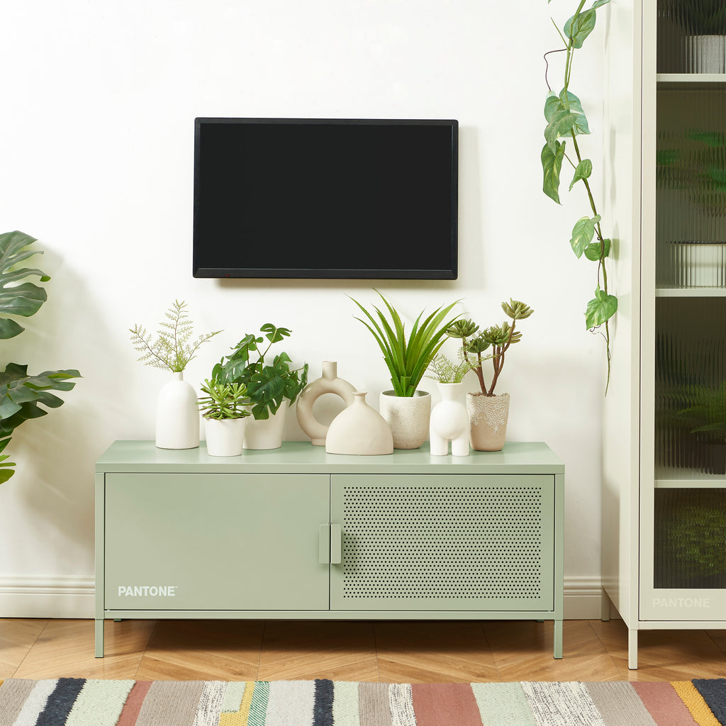Mueble TV - Metal - Verde Almendra