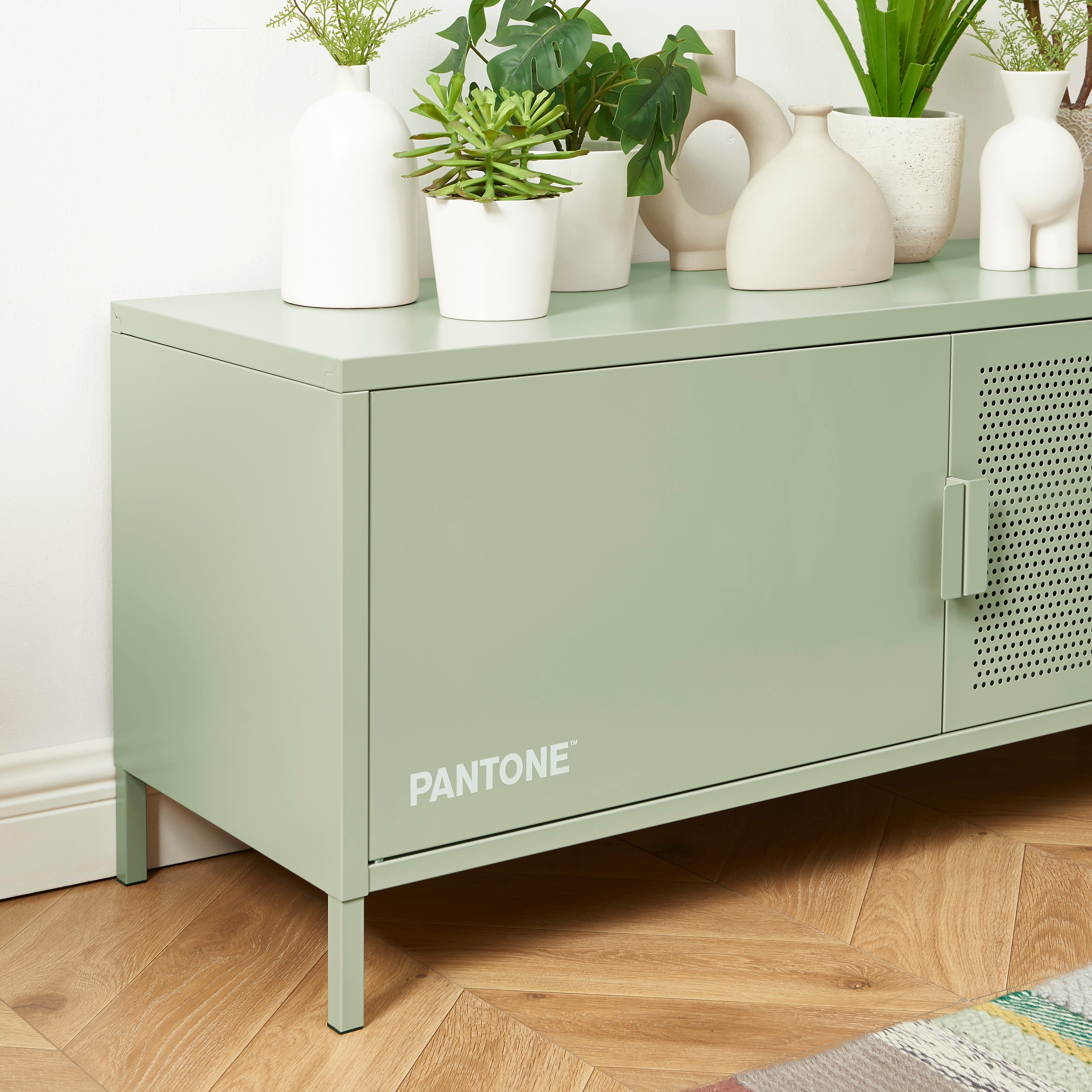 Mueble TV - Metal - Verde Almendra