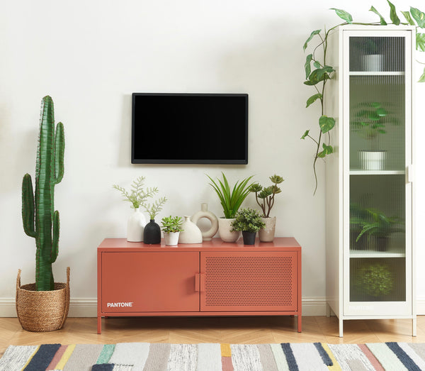 TV Unit - Metal - Terracotta