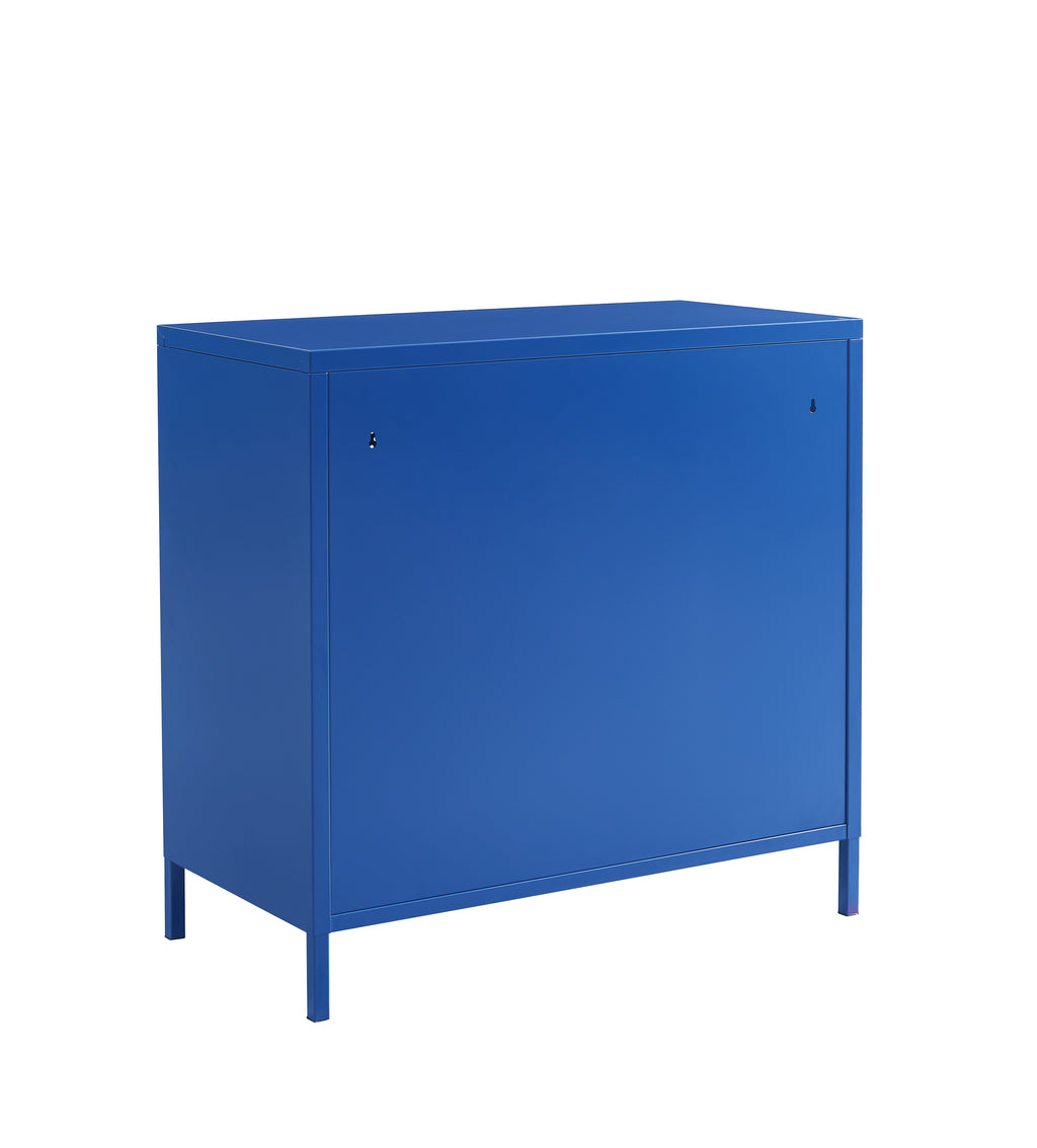 Commode - Métal - Bleu Électrique - 4 Tiroirs
