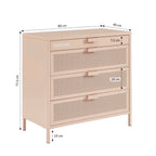 Commode - Métal - Rose Blush - 4 Tiroirs