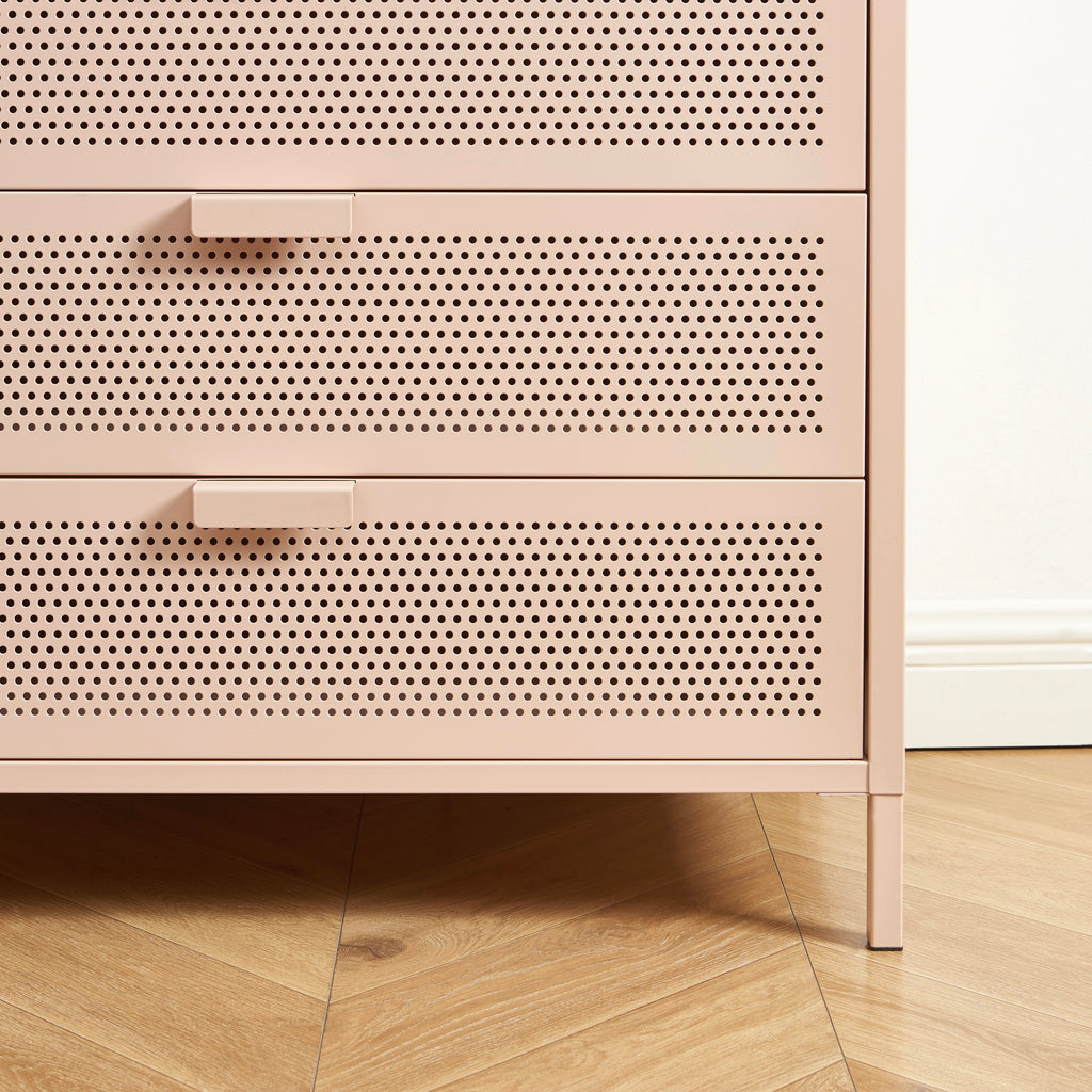 Commode - Métal - Rose Blush - 4 Tiroirs