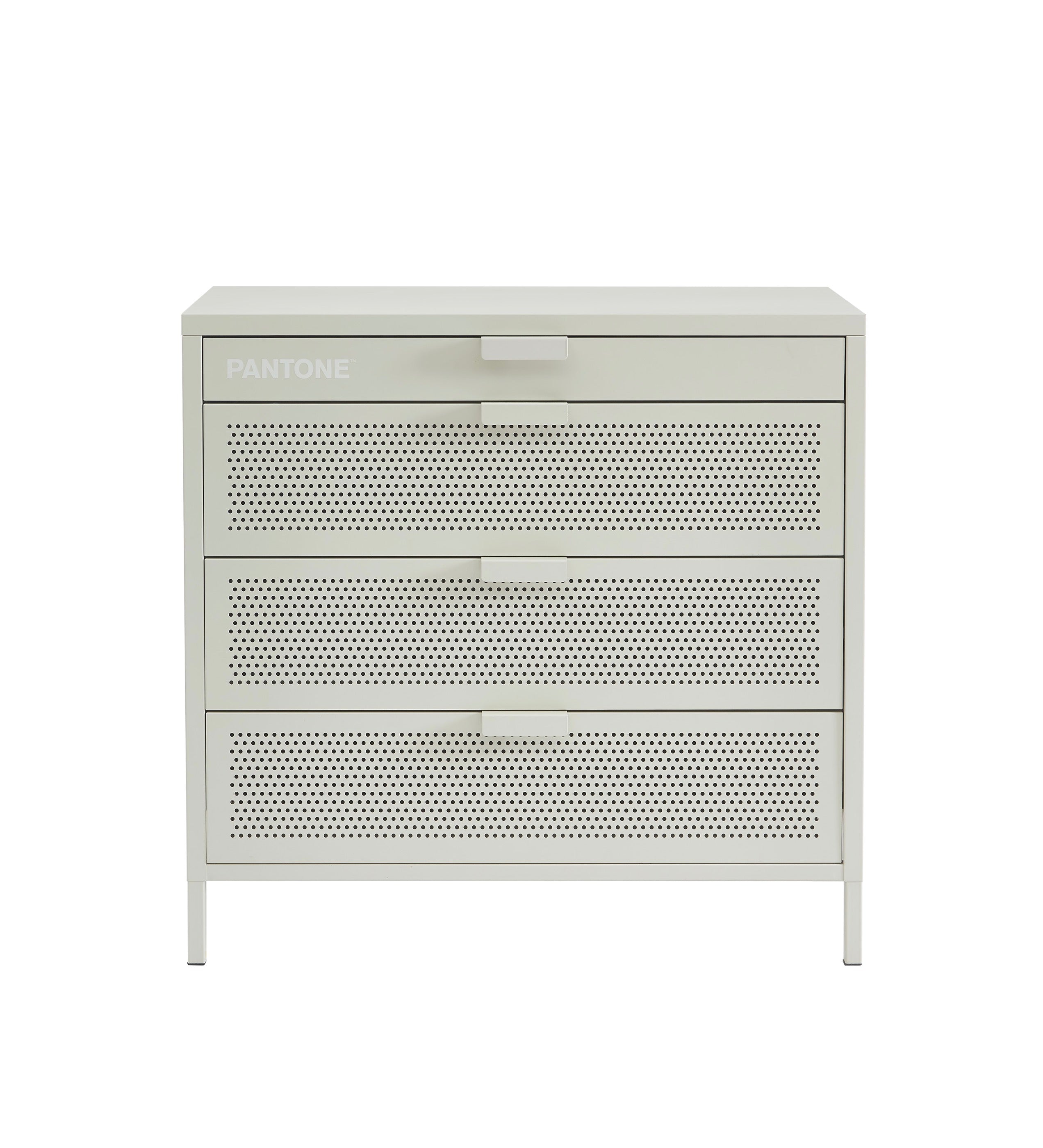Commode - Métal - Beige Sable - 4 Tiroirs